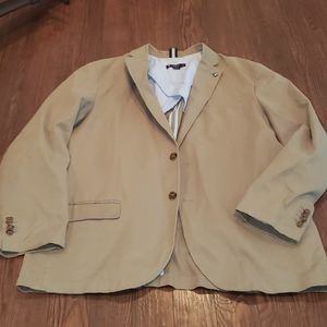 Cremiux men's blazer cotton tan